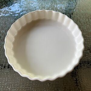 Pfaltzgraf Hearth Round Quiche Pie Baking Dish White 9"D x 1"H No. 233